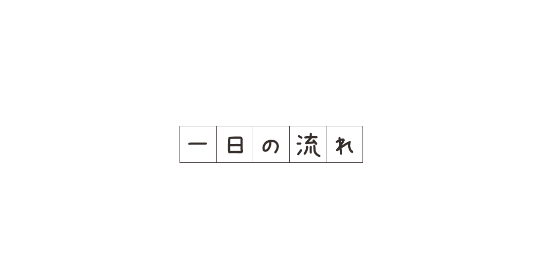 一日の流れ